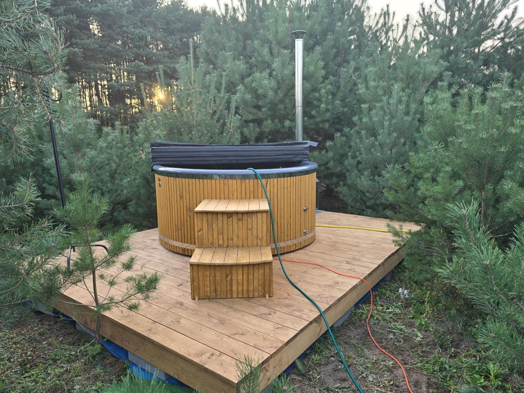 Oaza Swiety Spokoj - Domek Z Balia I Jacuzzi Rzasnik Экстерьер фото